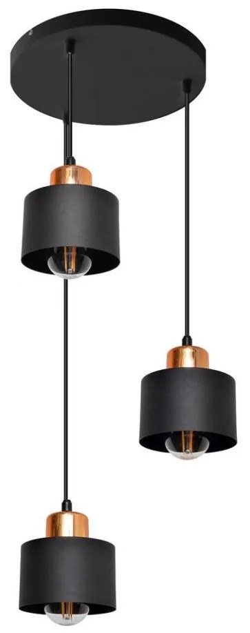 Lampadario a sospensione con filo EDISON 3xE27/15W/230V