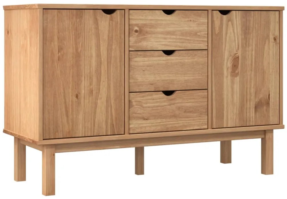 Credenza OTTA 113,5x43x73 cm in Legno Massello di Pino