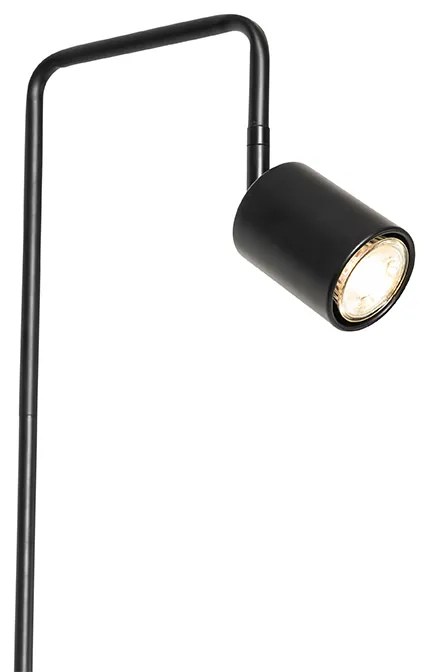 Lampada da terra moderna nera regolabile - Java