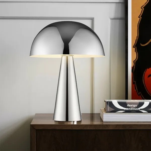 Brilliant - Lampada da tavolo SIGRUN 1xE14/28W/230V cromo lucido