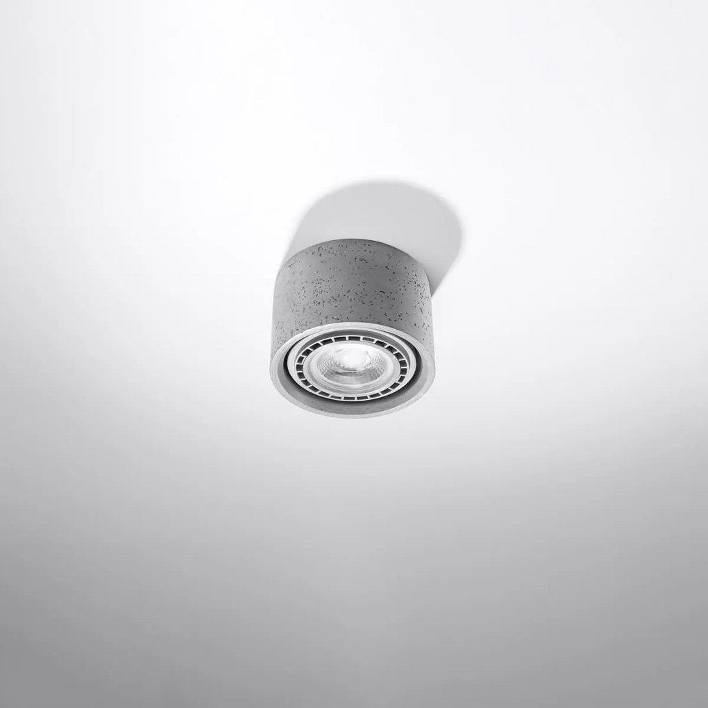 Lampada da soffitto in Cemento BASIC 1 Grigia AR111