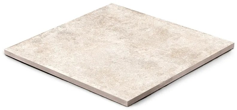 Lastra di cemento Tegel Antico in pietra bianco L 90 x L 90 cm, spessore 20 mm