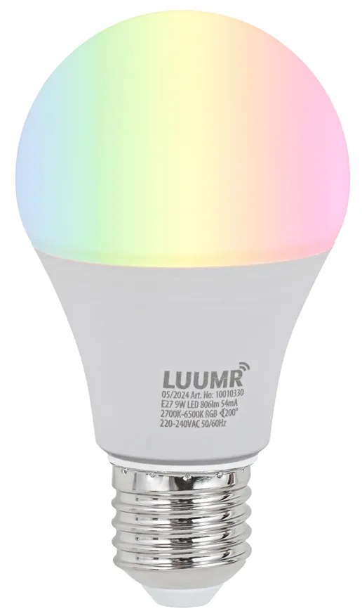 Lampadina LED intelligente E27 dimmerabile A60 9W 806 lm 2700K-6500K