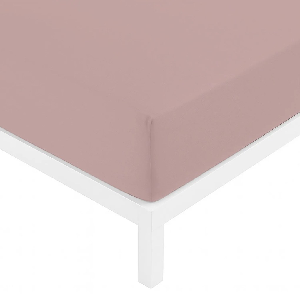 Lenzuolo con angoli matrimoniale rosa Datex