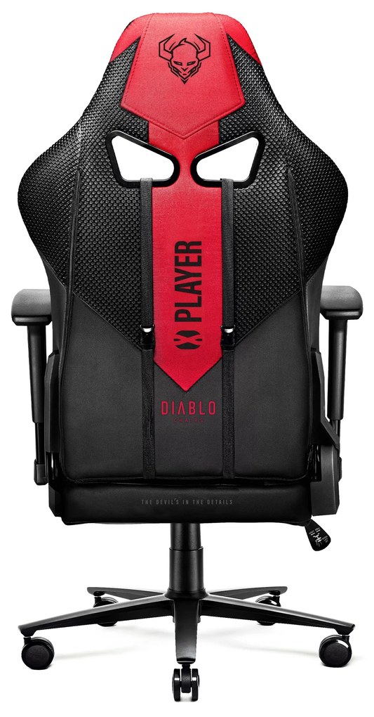 Sedia da gaming Diablo X-Player 2.0 in materiale Normal Size: cremisi-antracite