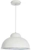 Lampadario Industriale Farell bianco E27 INSPIRE