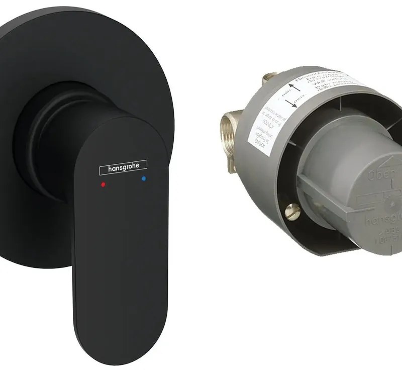 Rubinetto per doccia monocomando Stamis nero opaco HANSGROHE