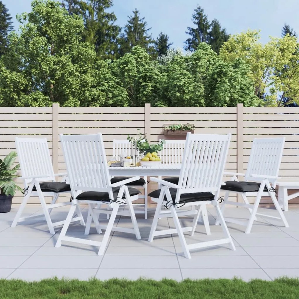 Cuscini Per Pallet 6 Pz Neri 50x50x7 Cm Tessuto Oxford /