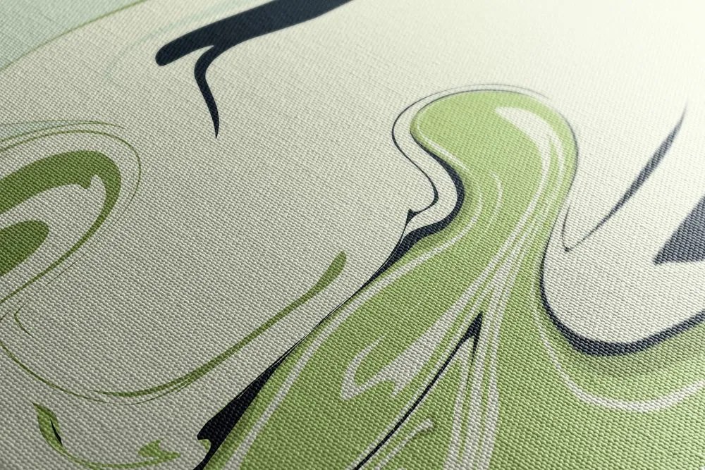 Quadro su tela – Astratto moderno verde