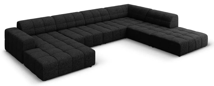 Divano angolare antracite (angolo destro/"U") Chicago - Cosmopolitan Design