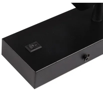 Faretto da parete 1xGU10/35W/230V nero