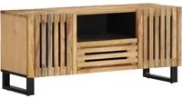 Mobile Porta TV 100x34x46 cm in Massello di Mango Grezzo 377504