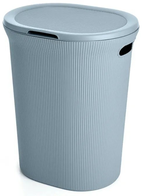 Cesto portabiancheria azzurro polvere capacità 40 lt