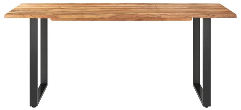 Tavolo da pranzo 180x90x76 cm in legno massello di acacia