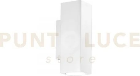 Applique a parete duduk quadrata bianca 2 luci attacco gu10 mini 7x...