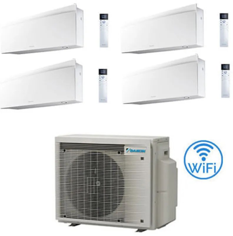 Daikin - Climatizzatore garanzia italia emura Quadri Split Inverter 9000 + 12000 + 12000 + 18000 btu con u.e. 4MXM80A9 Classe a+++/a++ novita' 2024