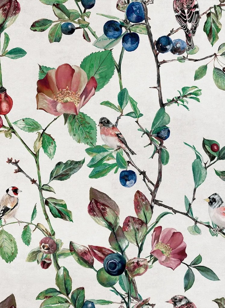 Coordonne Carta da parati Goldfinch Song - Cotton
