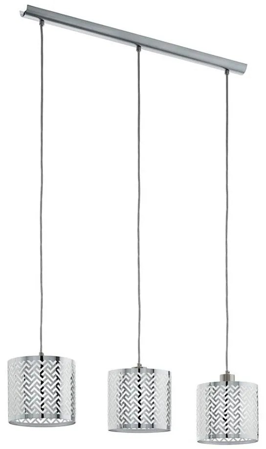 Eglo 49166 - Lampadario a sospensione con filo LEAMINGTON 1 3xE27/60W/230V