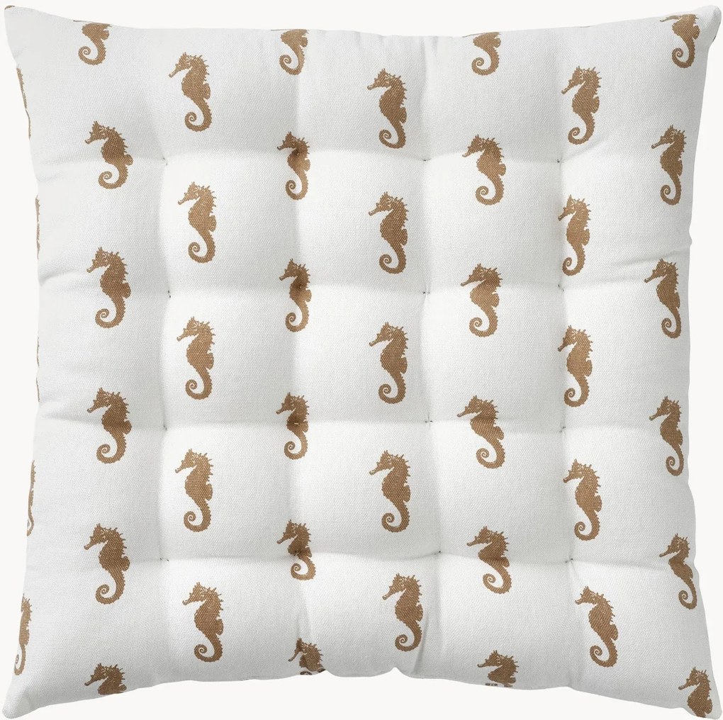 Cuscino sedia in cotone Seahorse