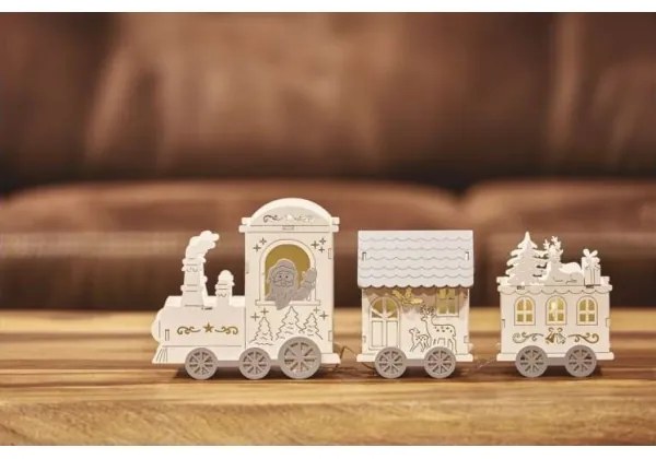 Decorazione natalizia LED 3xLED/2xAA grigio