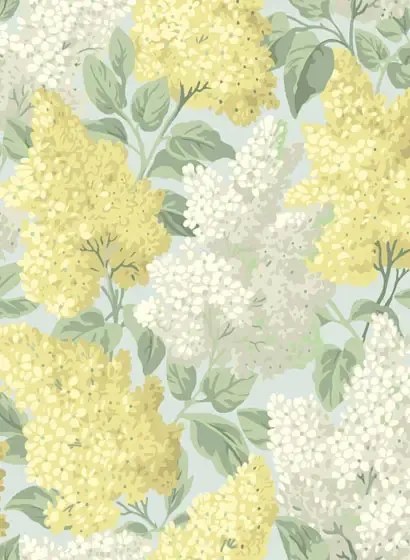 Flieder Tapete Lilac von Cole and Son - Yellow & Blue