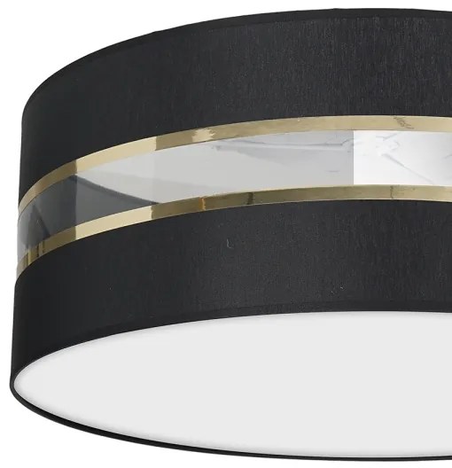 Plafoniera ULTIMO 2xE27/60W/230V nera