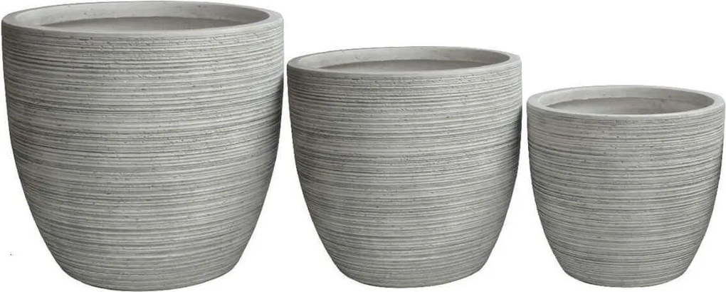 NURIA - set di 3 vasi