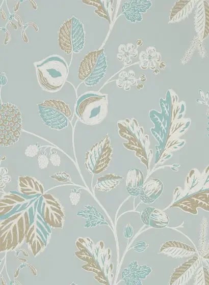 Sanderson Carta da parati Warwick - Blue/ Grey