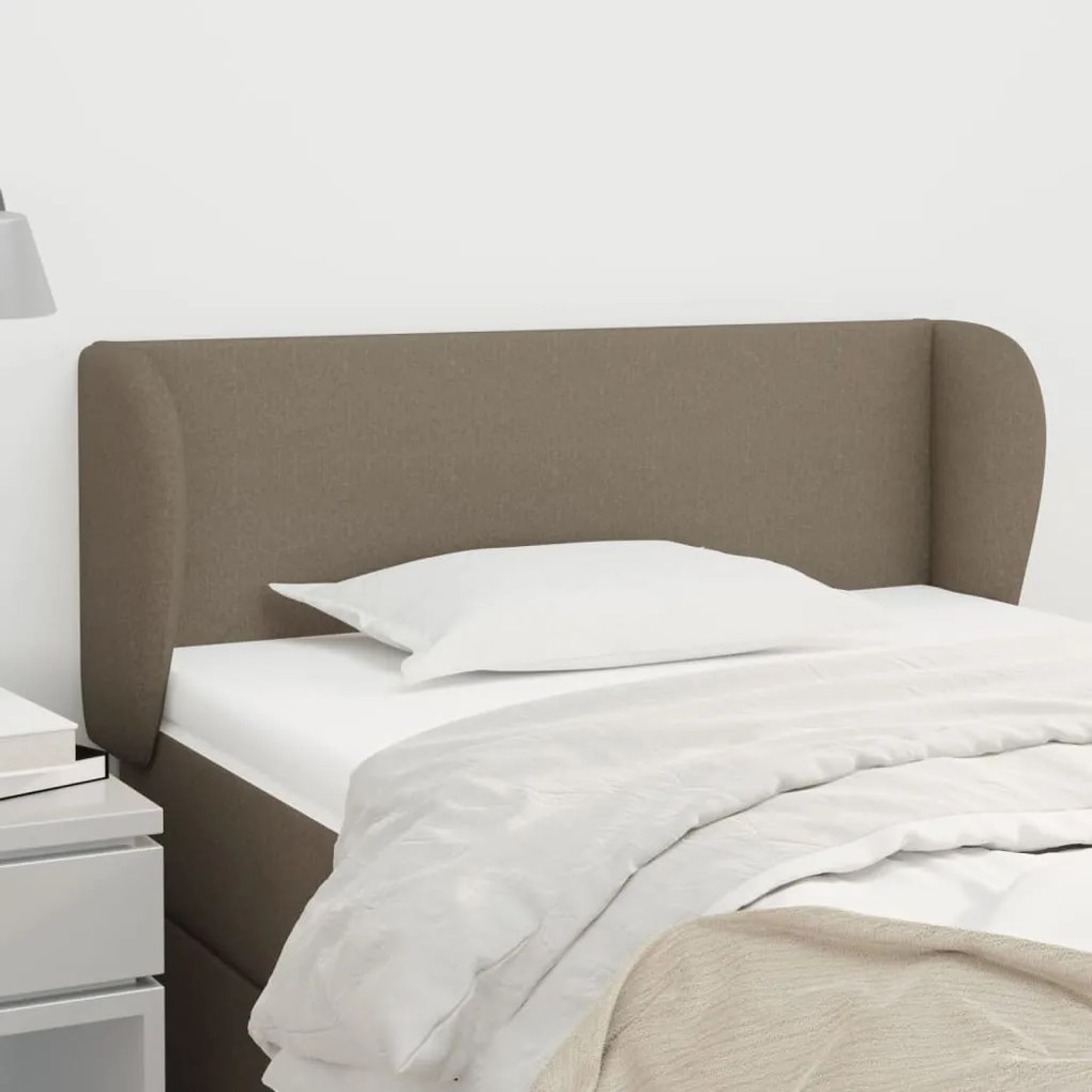 Testiera Ad Orecchio Tortora 83 X 23 X 78/88 Cm İn Tessuto /
