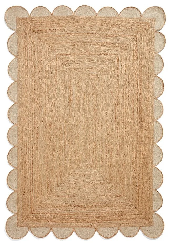 Tappeto di colore naturale in iuta 160x230 cm Savannah Jute – Think Rugs