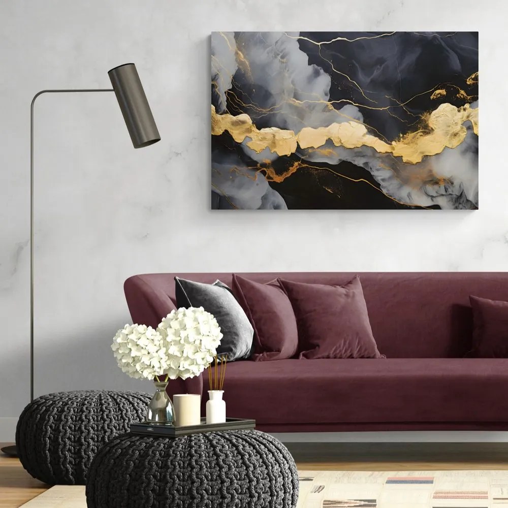 Quadro su tela – Marmo nero