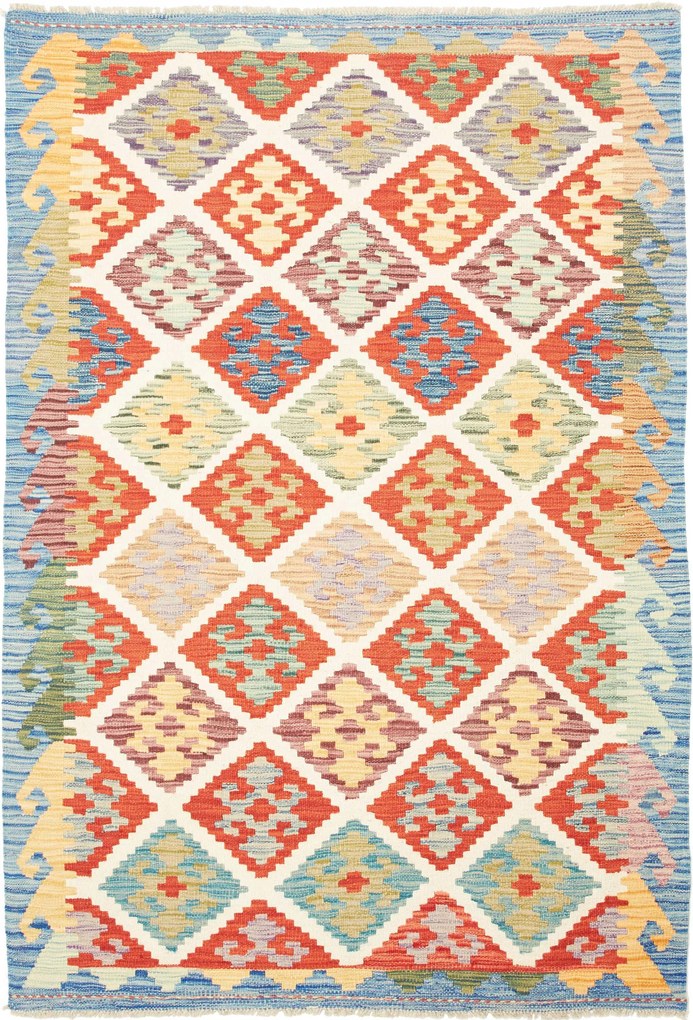 Kilim Tappeto 130x190 (Pakistan) Tessuto A Mano