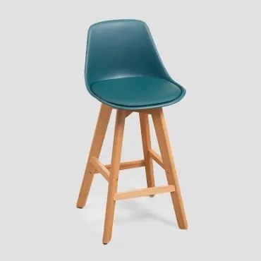 Pack 2 Sgabelli Nordic Edition Blu Turchese Intenso & ↑65 cm - Sklum
