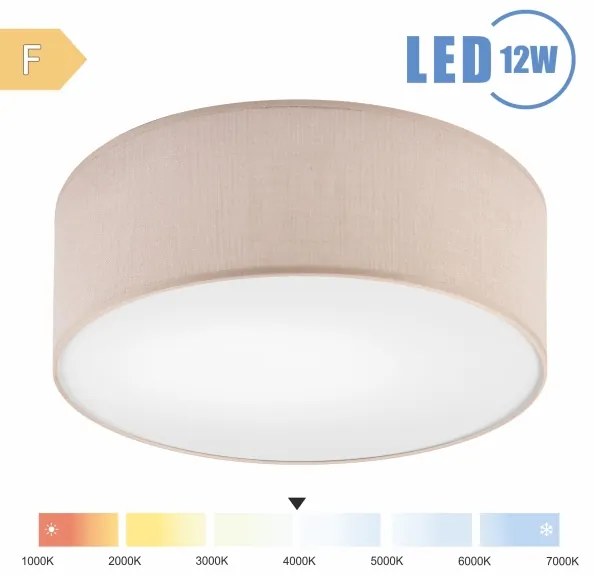 Brilagi - Plafoniera LED SIRIJA LED/12W/230V diametro 35 cm beige