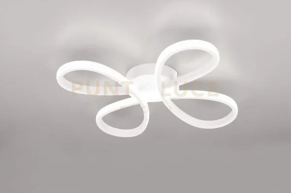 Fly plafoniera led 22w  2600lm, 4000k bianca con regolazione intens...