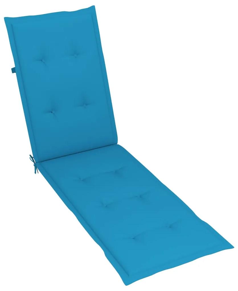 Cuscino per Sdraio Blu (75+105)x50x3 cm