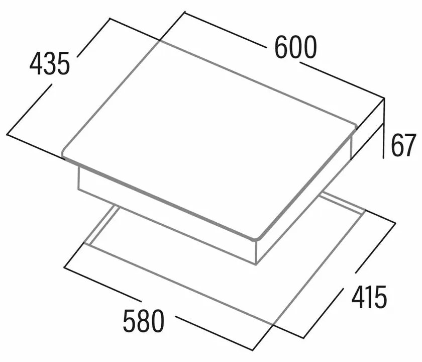 Piano Cottura ad Induzione Cata TT5003/G 60 cm 5700 W