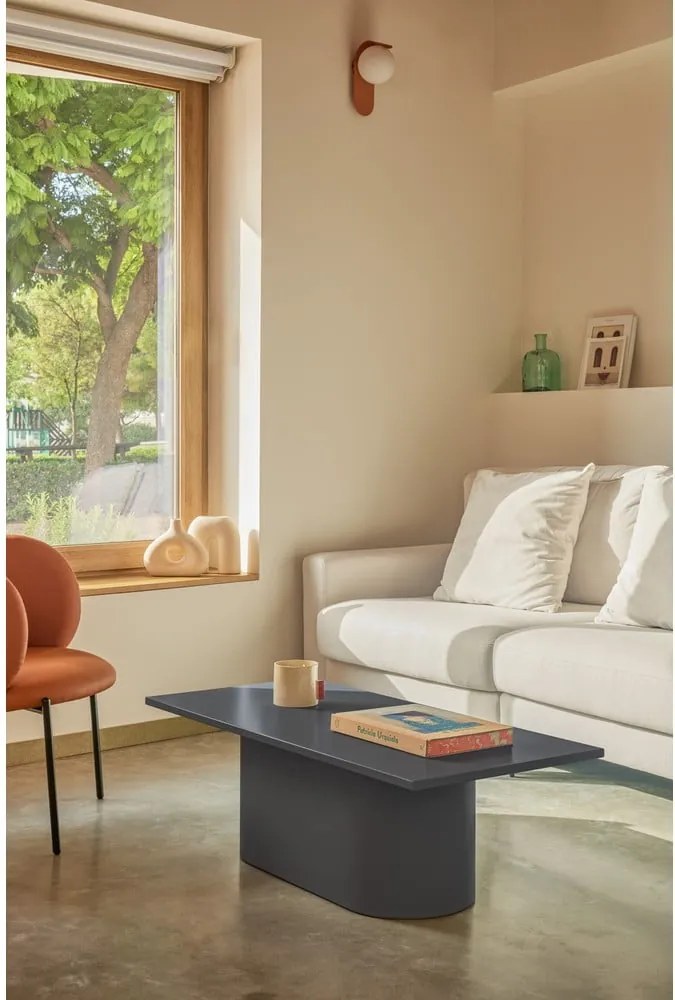 Tavolino da salotto color antracite 50x111 cm Totem – Teulat