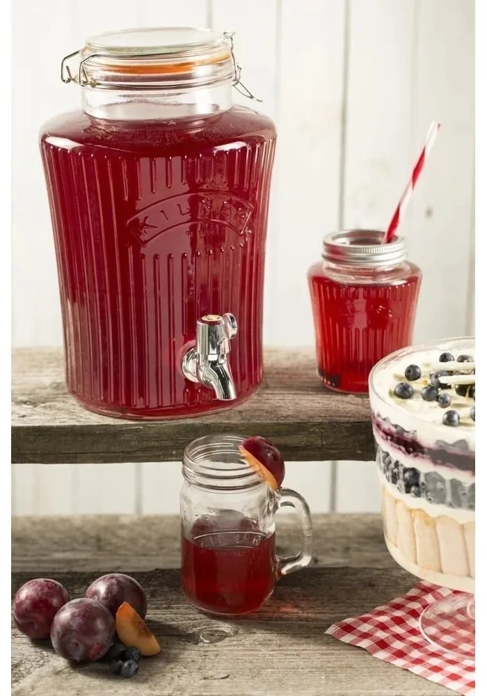 Distributore di bevande in vetro con rubinetto , 5 l Vintage - Kilner