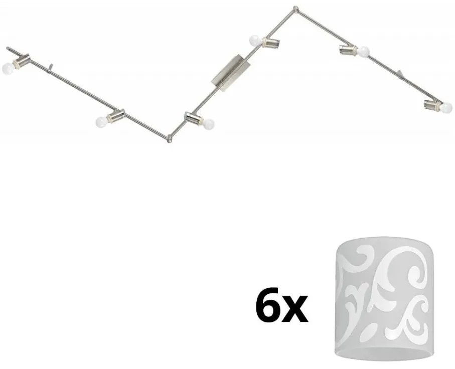 Eglo - Faretto LED MY CHOICE 6xE14/4W/230V cromo/bianco