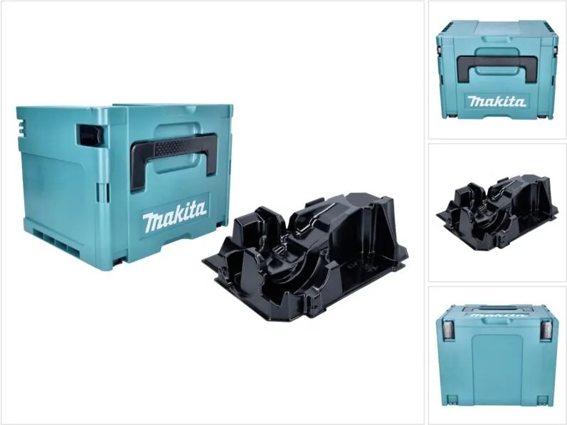 Makita - Makpac 4 system Box 395 x 295 x 315 mm + inserto corrispondente per dga 511 /513 / 514 / 515 / 517 /519 e dhr 243