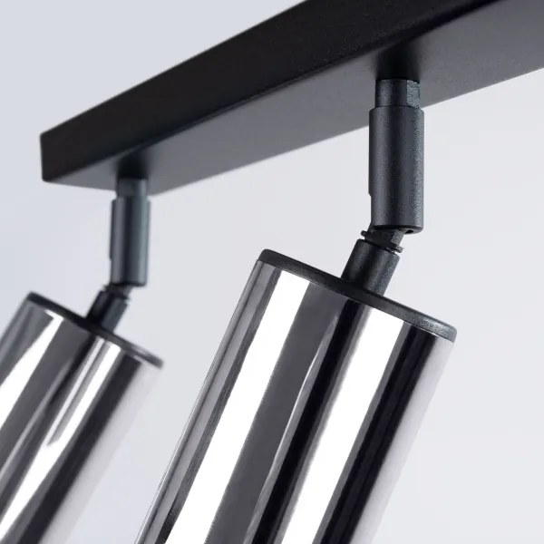 Sollux SL.1368 - Faretto WINX 3xGU10/10W/230V nero/cromo