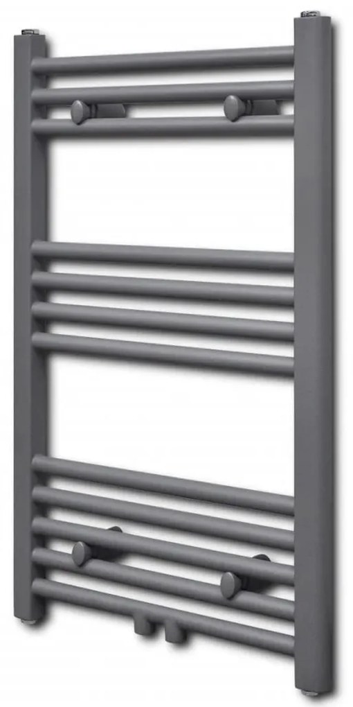 Radiatore Centrale Portasciugamano Dritto Grigio 500 X 764 Mm /