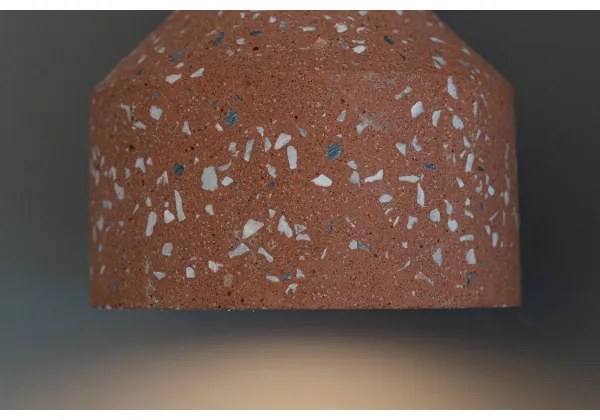 Klausen 111038 - Lampadario a sospensione con filo RESIN 1xE27/11W/230V rosa/nero