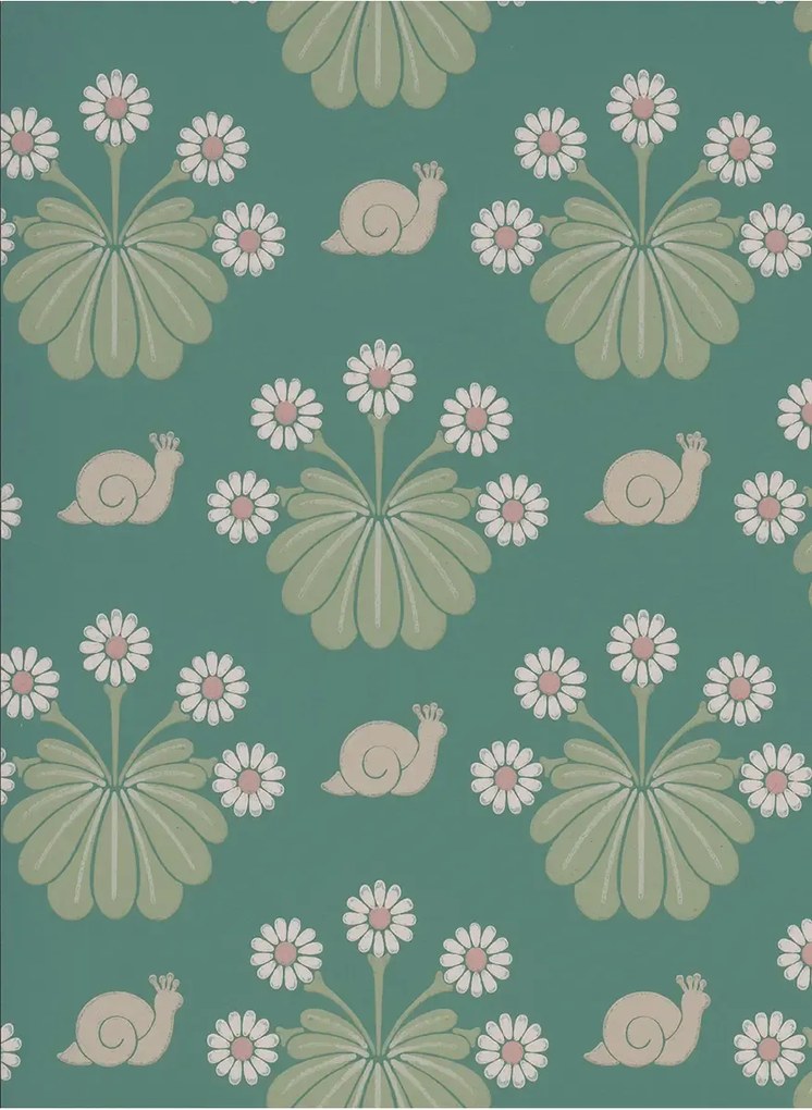 Little Greene Tapete Burges Snail - Ocean