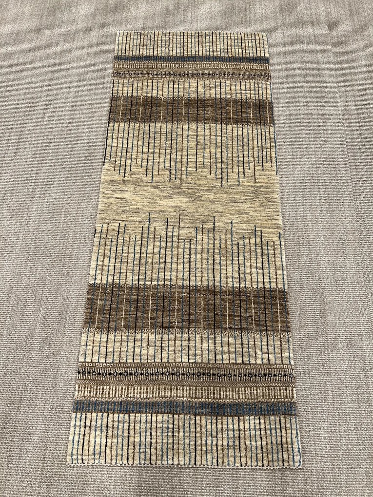 Loribaft Tappeto 70 x 190 Beige (Iran) Annodato A Mano