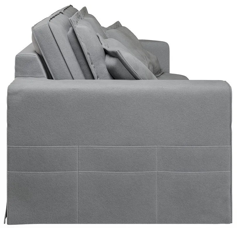 Divano grigio chiaro 196 cm Nora – Ropez