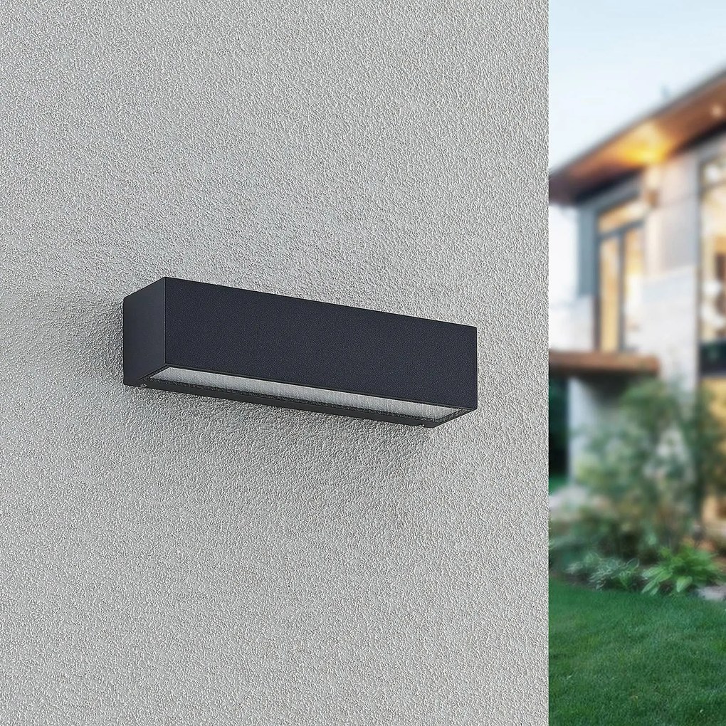 Applique da esterni a LED Lengo Arcchio, Nero, Alluminio, Moderno, Applique LED da esterni