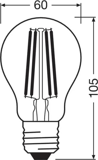 Lampadina LED dimmerabile SUPERSTAR VINTAGE E27/11W/230V 4000K - Osram