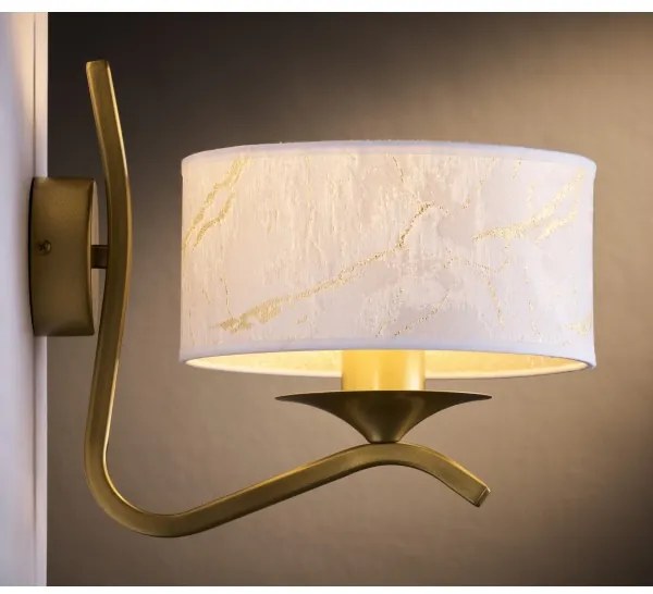 Jupiter 2111 - Applique KASZMIR 1xE27/15W/230V bianco/oro/effetto marmo